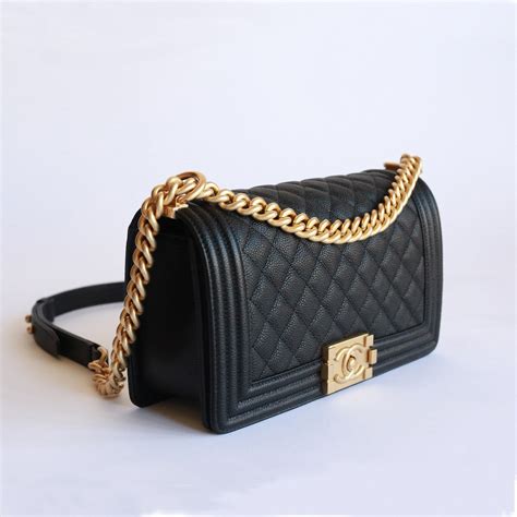 chanel boy bag caviar or calfskin|BOY CHANEL .